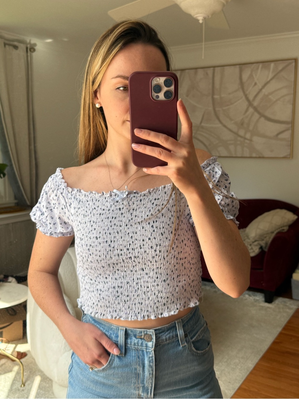 Crop top floral